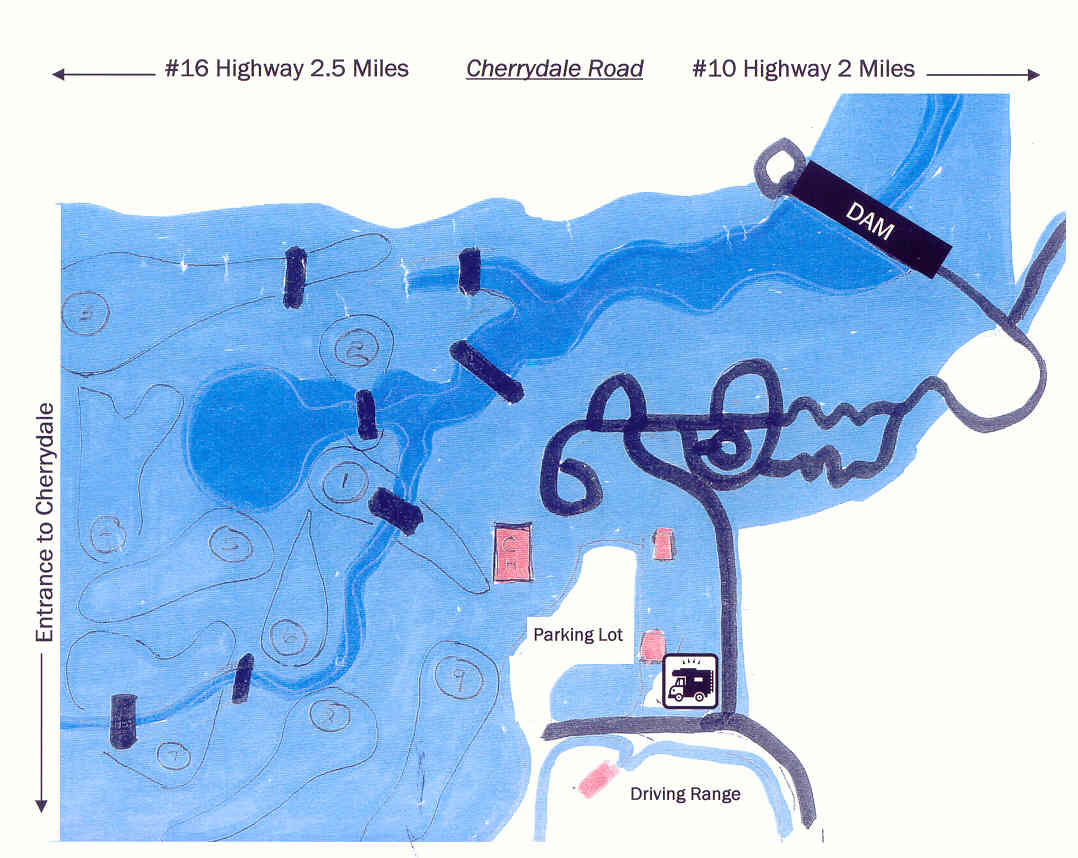 Cherrydale birding trail map
