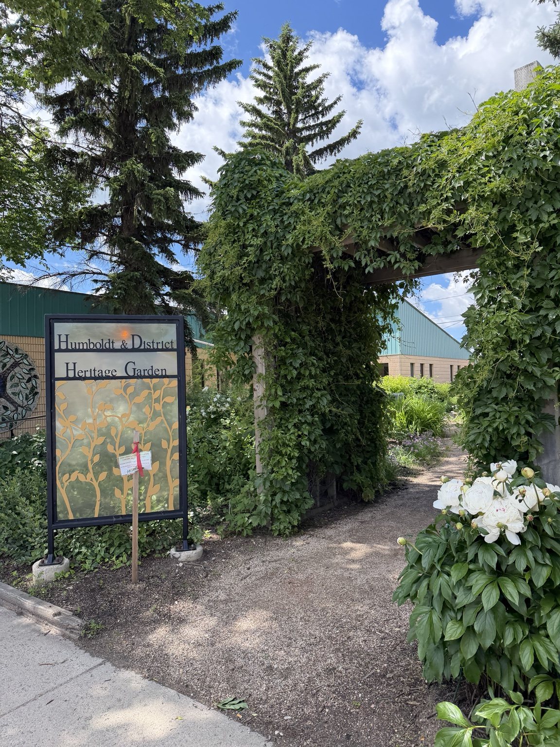 Entrance to the Humboldt and District Heritage Garden